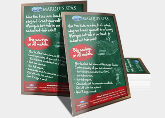 A4 leaflets gloss laminated