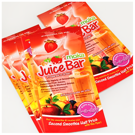 juice bar leaflet design juice bar flyer design juice bar leaflets flyer juice